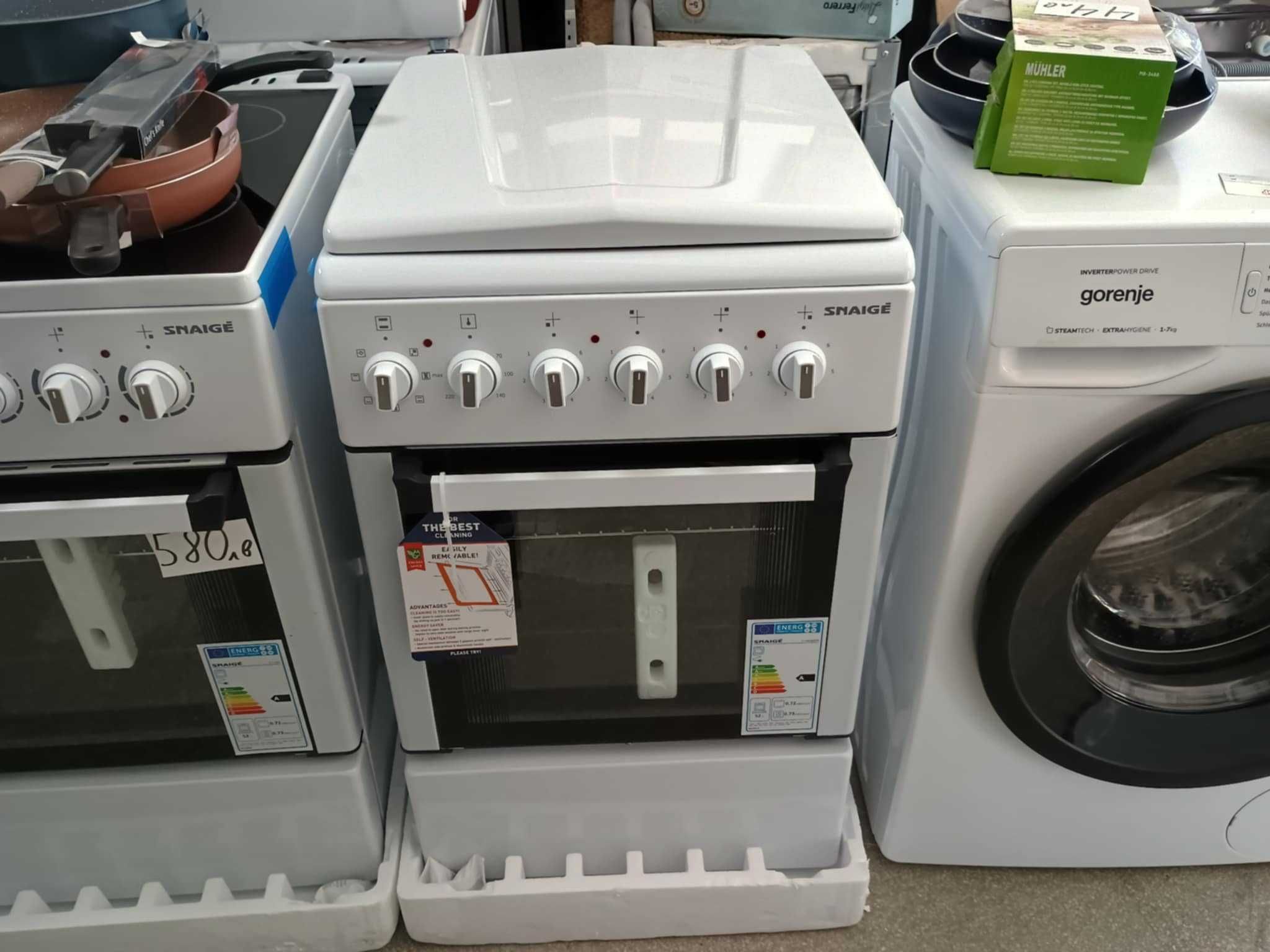 Чисто нова Готварска печка Snaige-Снайг FF-5043MXZW 52 л 50 см