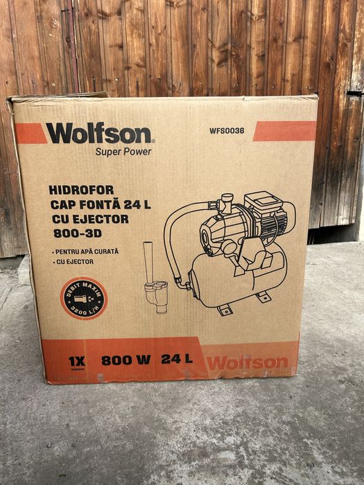 Hidrofor cap de fonta cu ejector