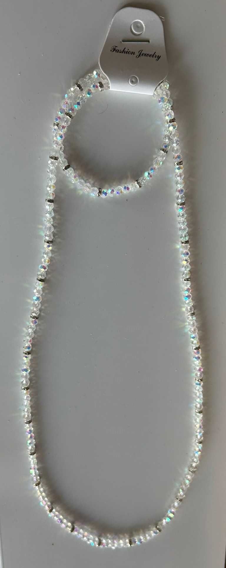 Set bratara si colier margele sticla ideal mirese