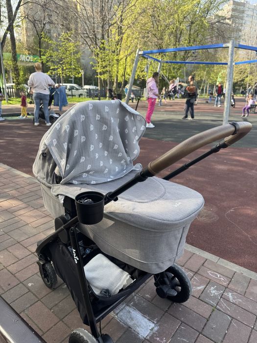 Vand carucior 2 in 1 Joie Versatrax Gray Flannel