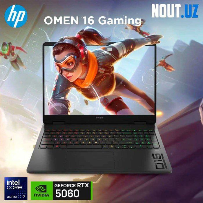 HP Omen 16 Ultra 7-255H,24GB,1TB,RTX5060 NOUT.UZ