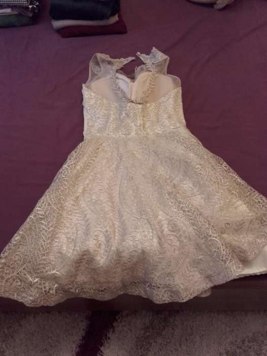 Rochita ocazie (S) cu dantela si decupaj spate