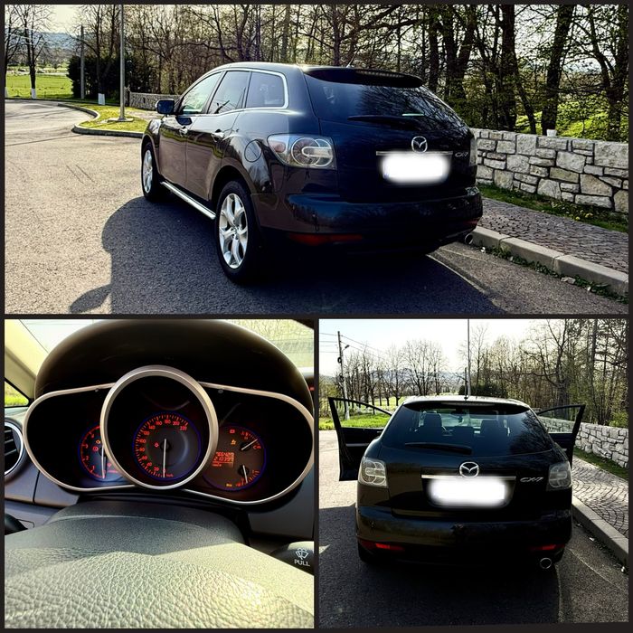 Mazda CX 7 2.2 Diesel 173 CP 2010 Euro 5 Negru perlat Trapa panoramica