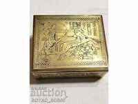 Великолепна Бронзова Старинна 19 век Египетска Кутия