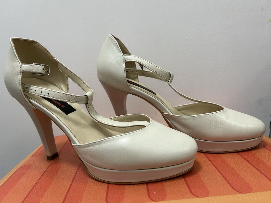 Pantofi mireasa din piele naturala 37/38