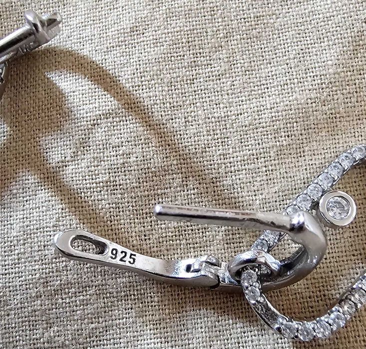 Сребърни обеци 925 , сребърен пръстен за всички размер с ластик