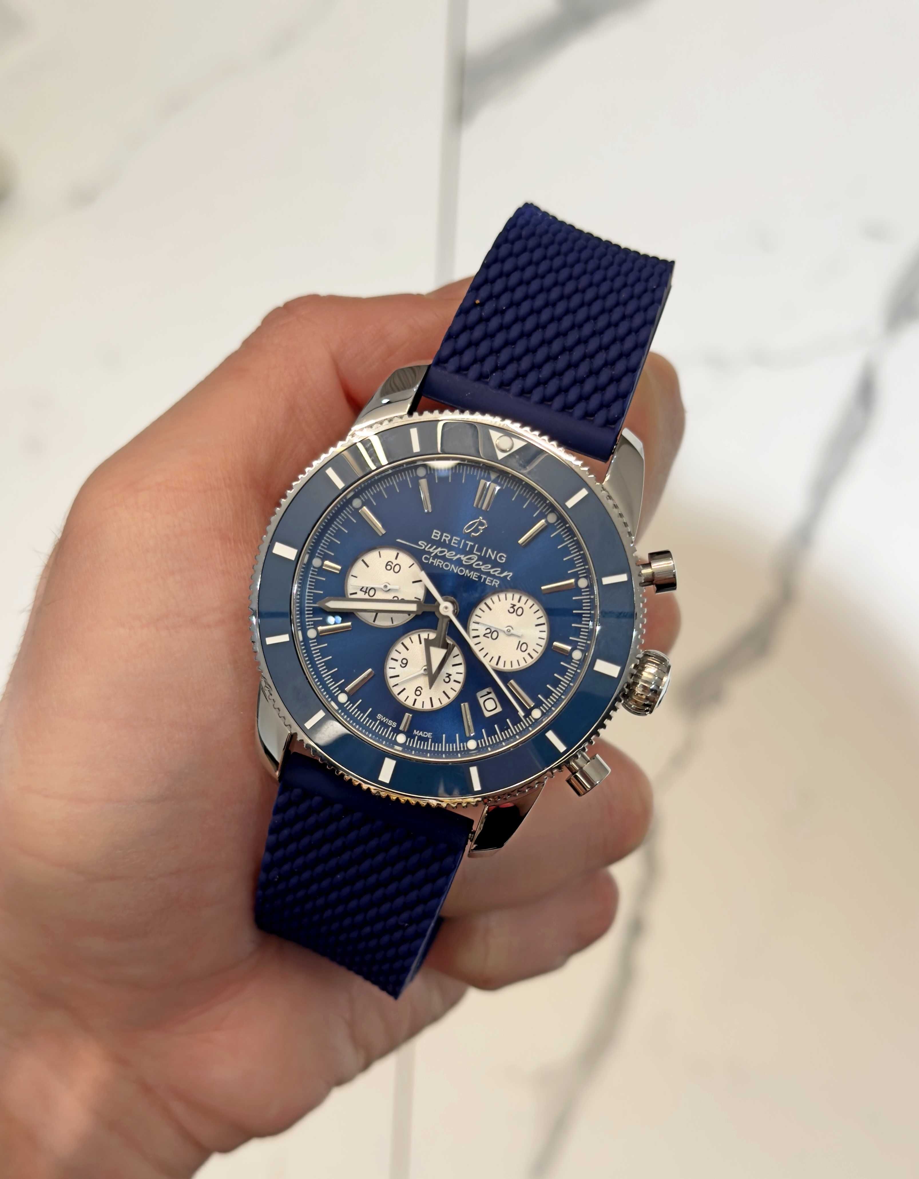 Breitling Superocean хроно / синьо
