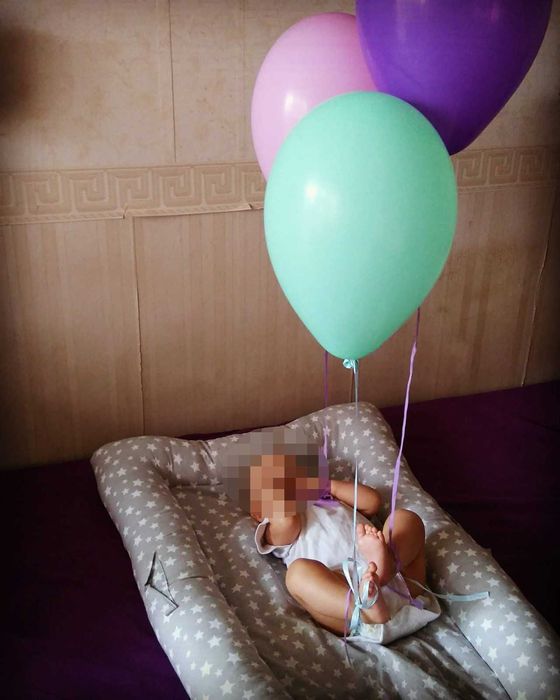 Бебешко гнездо 100/65 см с подарък: повивалник + 2 кавъра от Икея