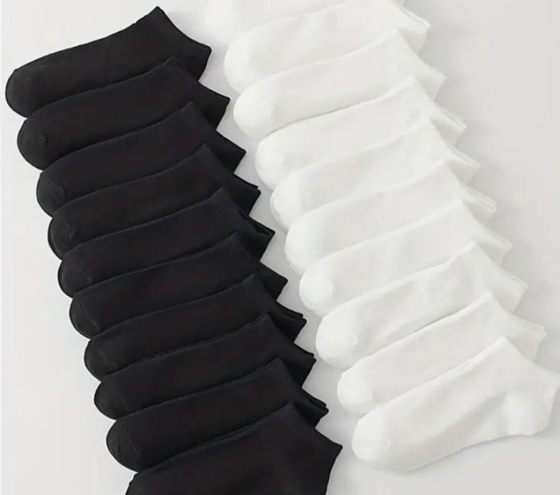 Set 10 Perechi Sosete Unisex Bumbac