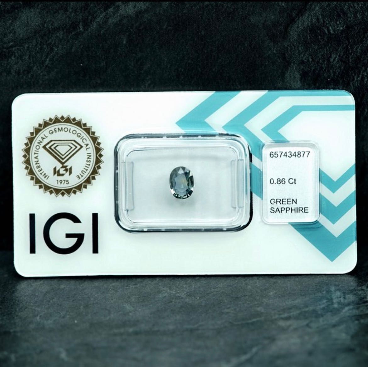 Safir 0,86 ct verde/albastru