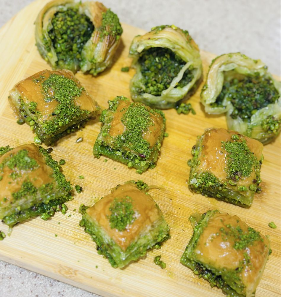 Turk pahlavasi,baklava,turk shirinlik,handom pistali,fistashka