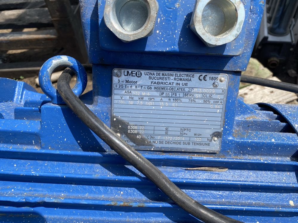 Motor EX  Nou cu plansa 7.5kw. 1451 RPM