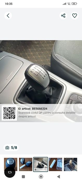 Nuca schimbător de viteze pentru Renault cu 6+1 trepte