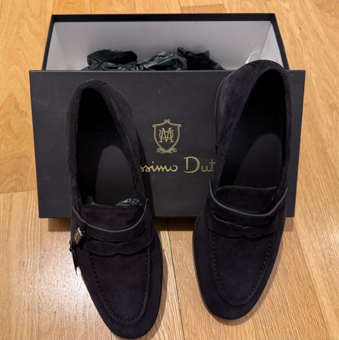 Mocasini din piele întoarsă  MASSIMO DUTTI