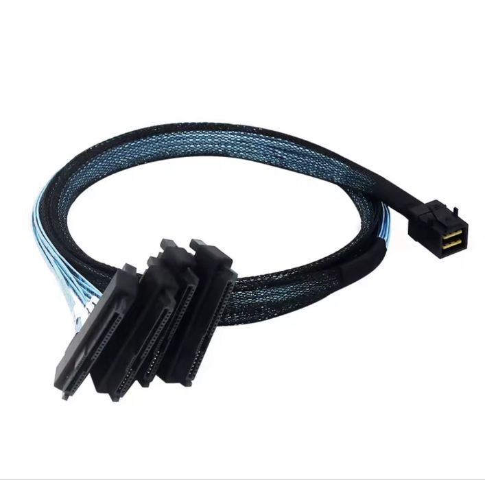 Cablu Mini Sas SFF-8643 to 4 x Sas - 1m