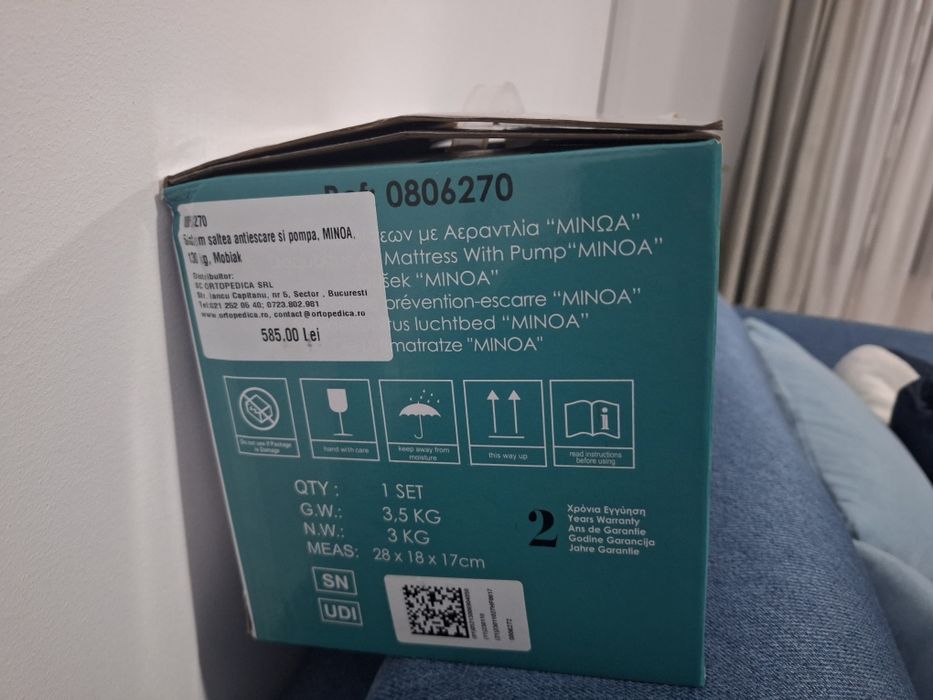 Saltea noua antiescare și pompa