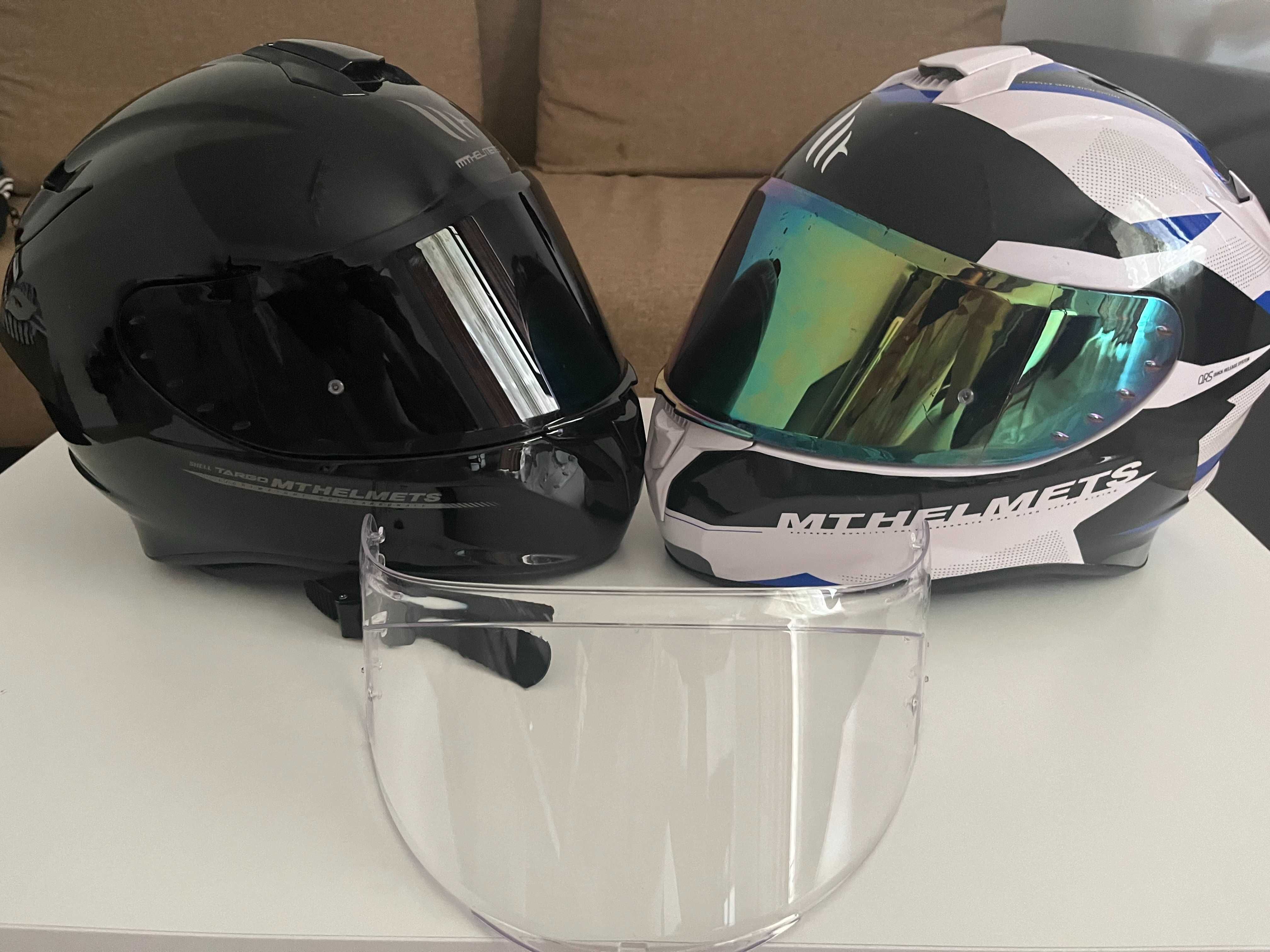 Casca MT Helmets Targo Shell / Polycarbonate (viziere fumurii cadou)