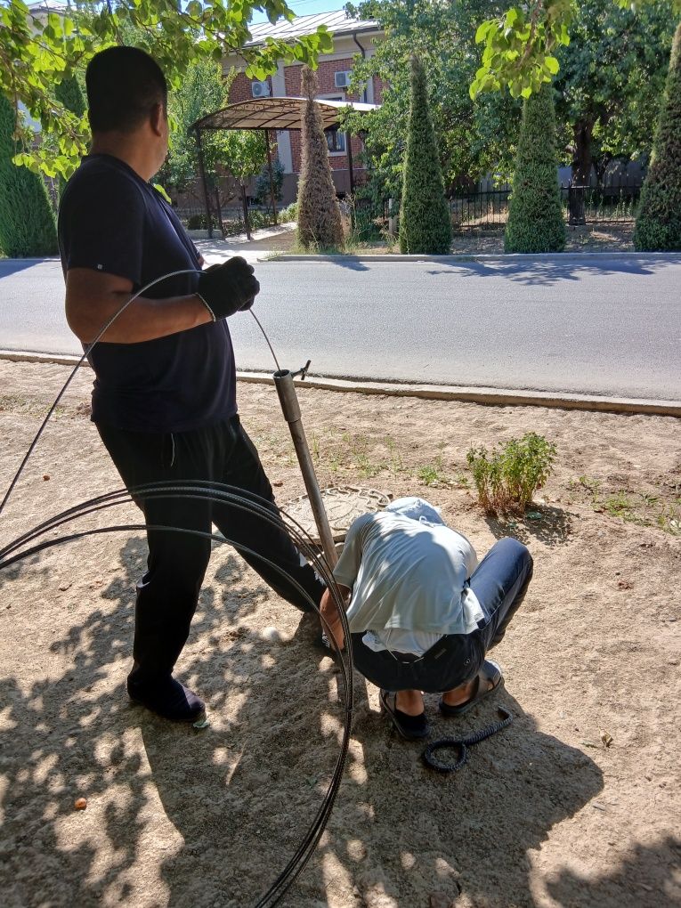 Kanalizatsiya kuvurlarini tozalash xizmati 24/7oshxona xammom tualet