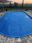 Prelata de vara pentru piscina ovala