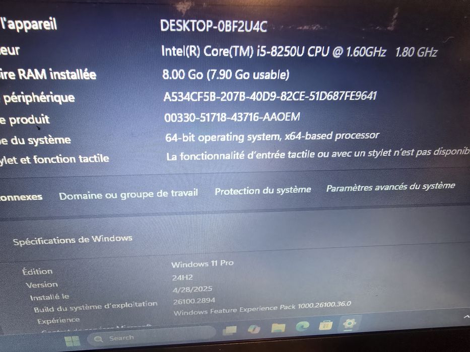 Laptop ultraportabil Lenovo X280 I5 gen 8 ssd 256 8Gb ram