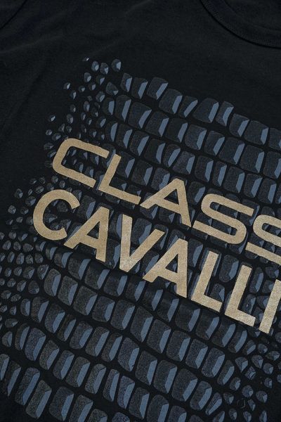 ПРОМО Roberto Cavalli Class S,М,L размер-Оригинална черна тениска