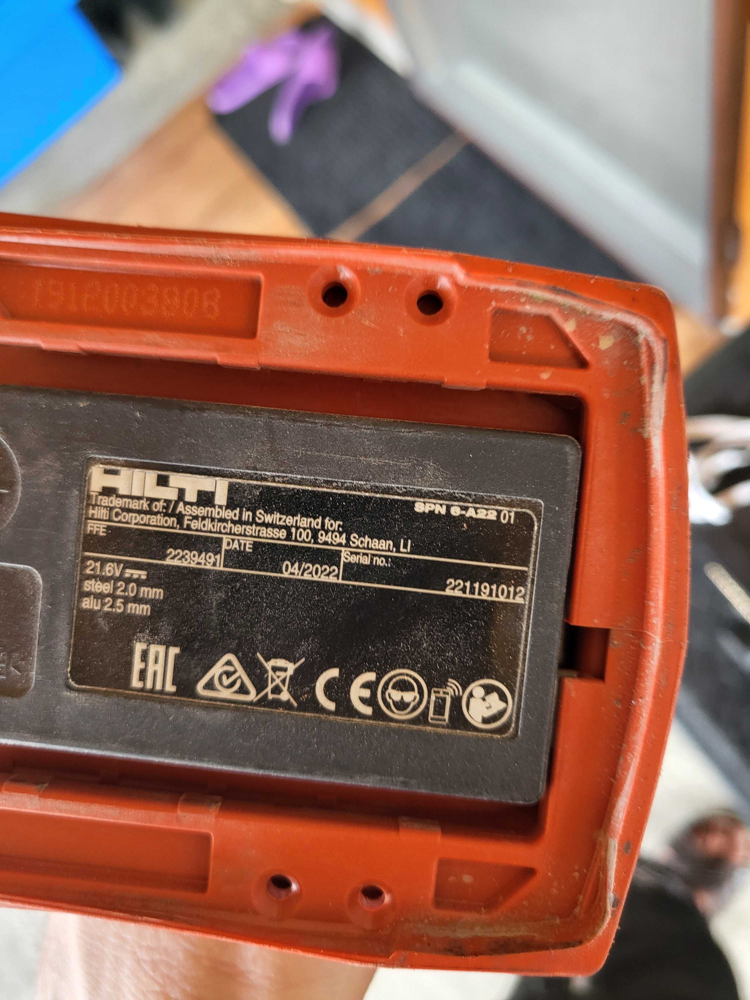 Hilti SPN6 nuron data 12/2024 si SPN6-A22  data 04/2022 stare perfecta