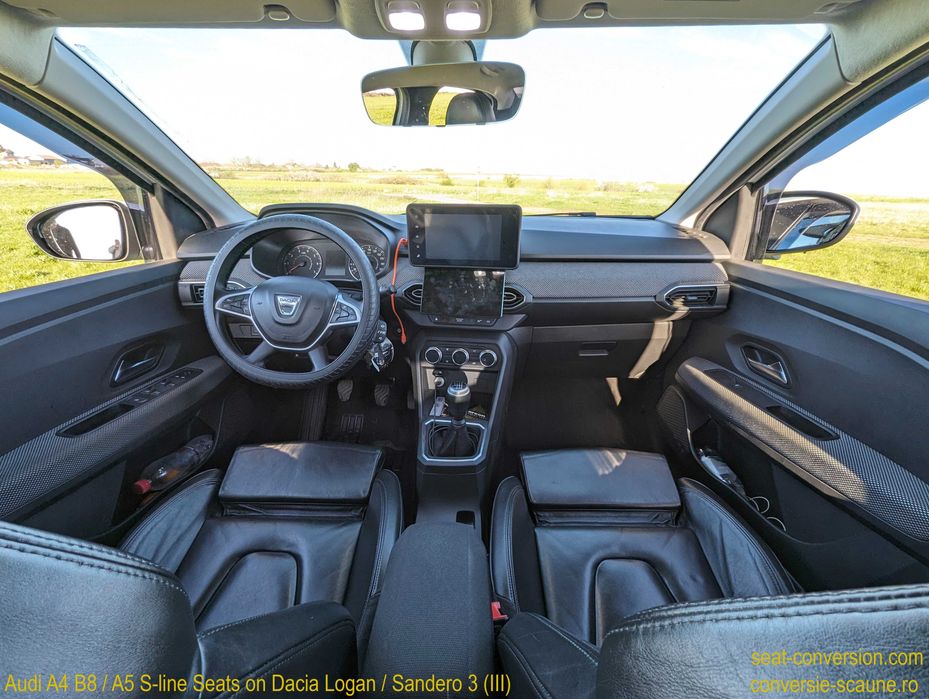 Sistem adaptare scaune de Audi A5 S-line pe Logan Sandero 3 III 2020 +