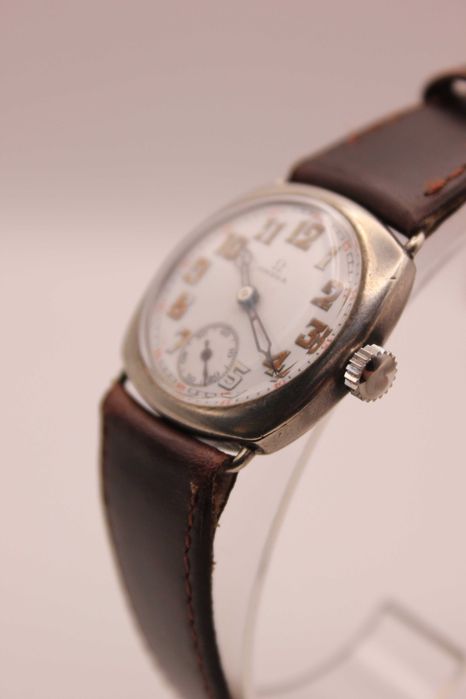 Omega WW1 Trench Watch – Сребърен оригинал от 1916 г. механичен,