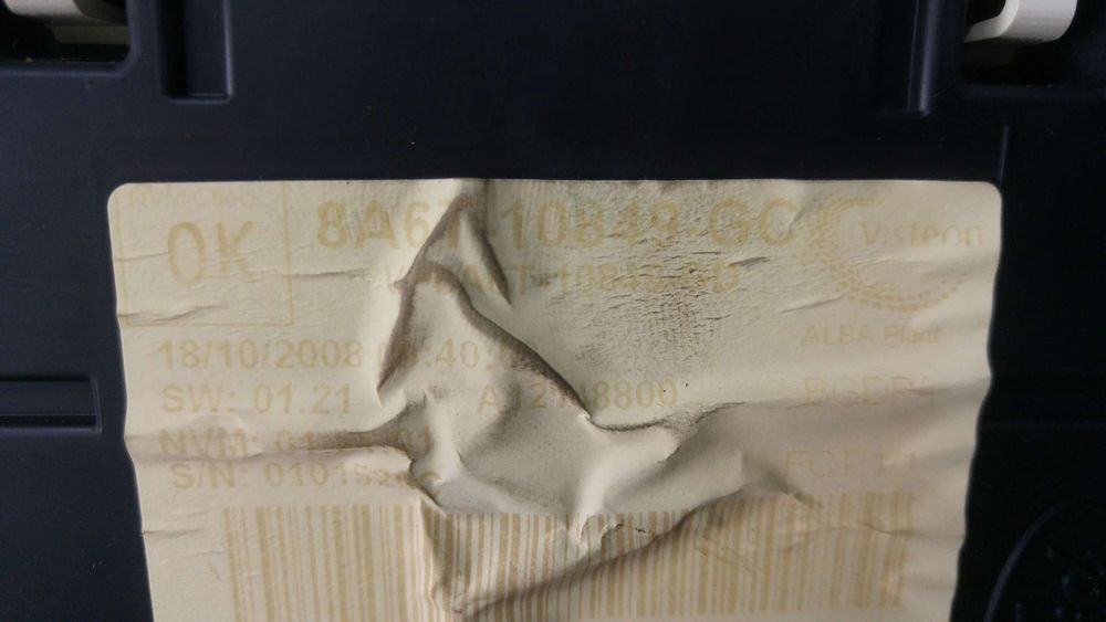 Ceasuri bord diesel ford fiesta 6 cb1 ccn 8a6t10849gc vp8a6f10894ca