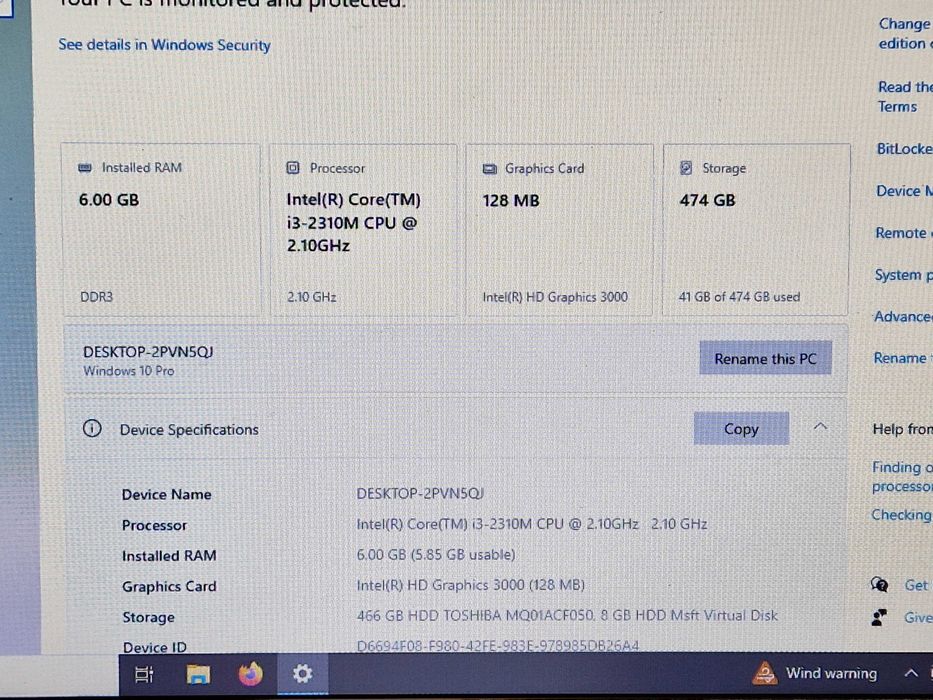 Laptop HP 630 functional