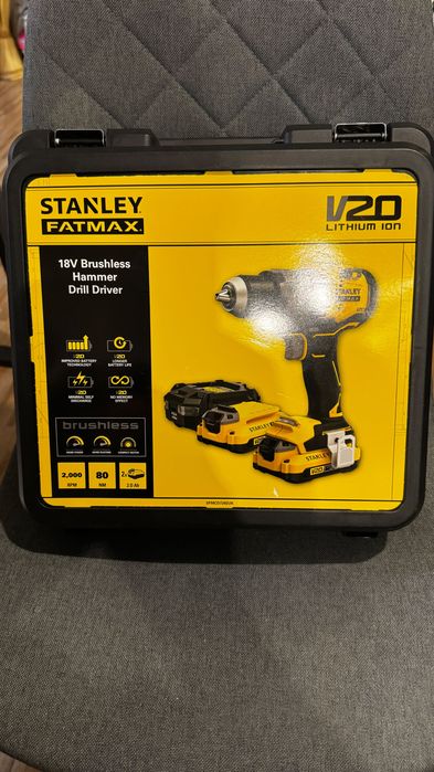К-т уд.винтоверт и ръчен циркуляр Stanley FatMax V20 безчетков