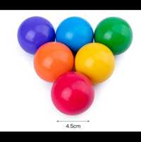 Голяма Дървена Цветна Дъга + 6бр. топки  Colorfull rainbow