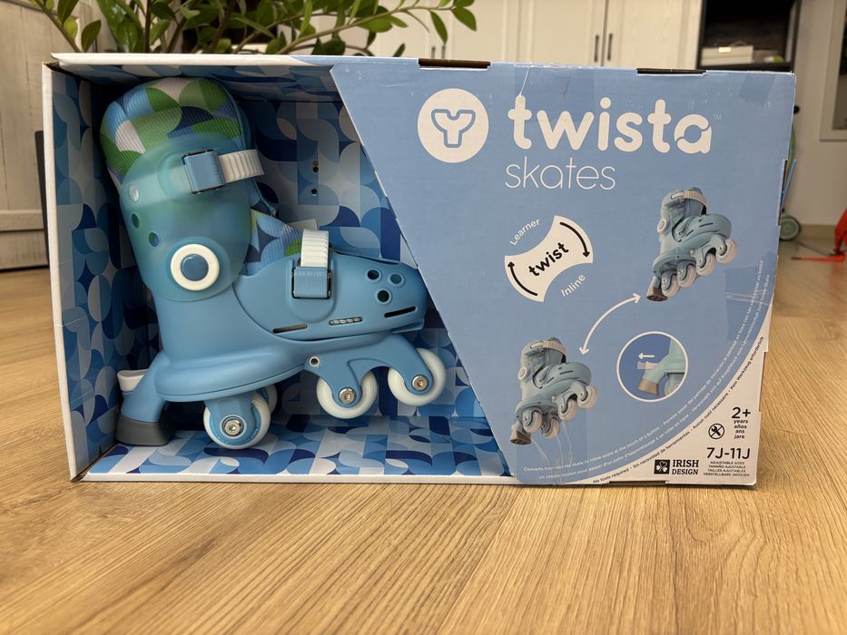 Patine cu rotile pentru copii Yvolution Twista skates, 23-28, albastr
