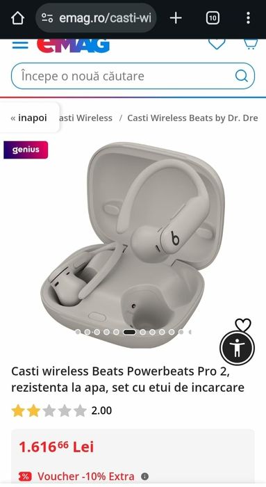 Căşti wireless Beats Powerbeats Pro2