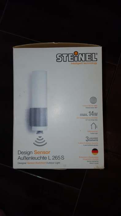 Lampa de exterior cu senzor infrarosu Steinel L 265 S argintiu