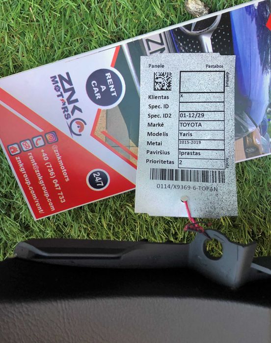 Toyota Yaris III 2015-2019 kit airbag plansa bord set centuri cortine