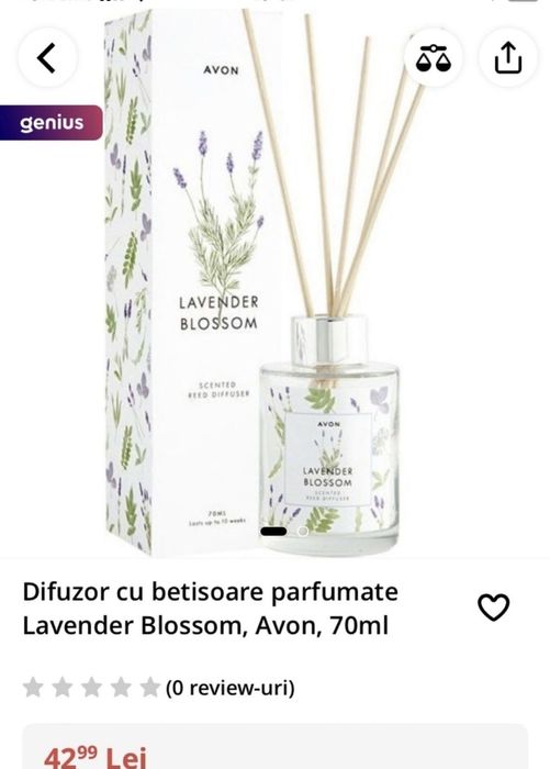 Difuzoare camera lavanda,iasomie,vanilie Avon
