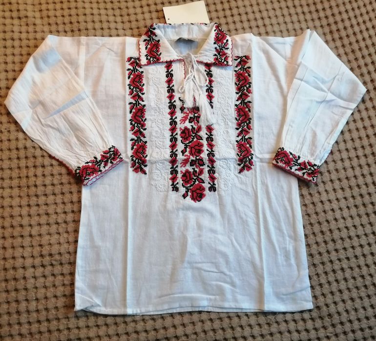 Ie băieței motive tradiționale din bumbac de la 0 la 16 ani