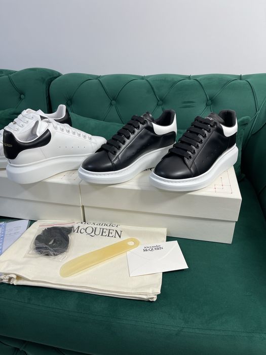 Adidasi Alexander McQueen piele naturala 100% Full Box colectie noua