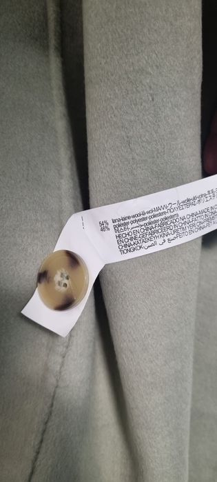 Palton primavara-toamna amestec lana masura XS oversized Zara