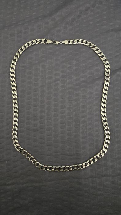 Lant cuban argint 925, 54g, 52cm lungime