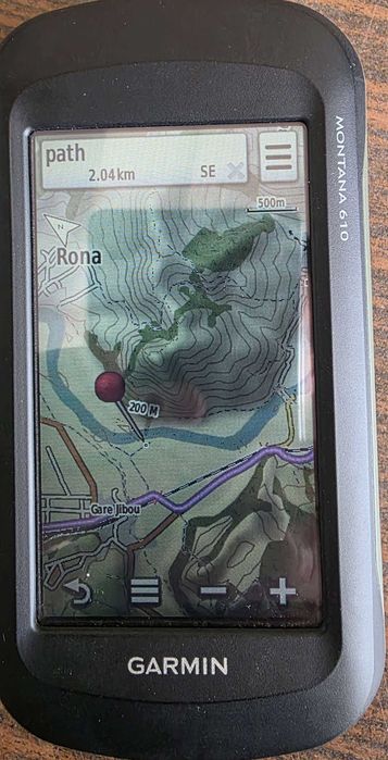 GPS topografic de mana Garmin Montana 610 inclusiv poteci de munte
