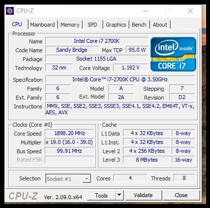 Процесор Intel® Core™ i7-2700K Processor lga 1155