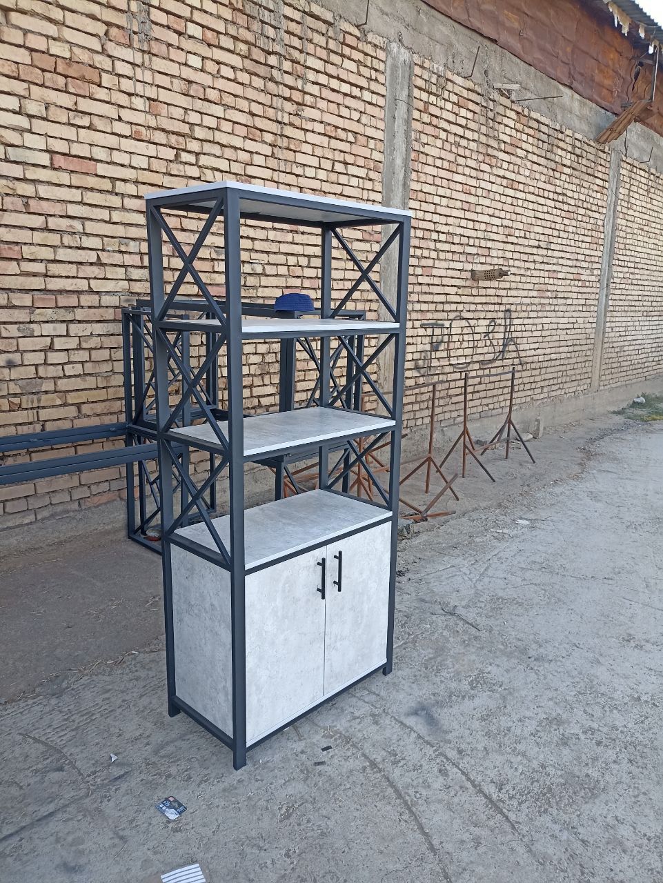 Шкаф стелаж лофт