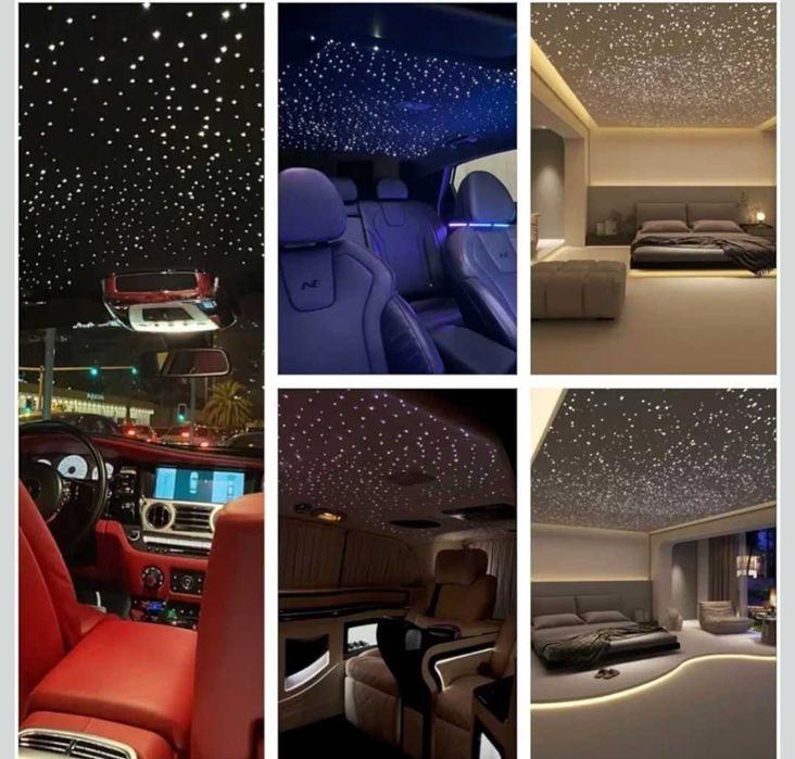 Звездно осветление за таван с дистанционно,Bluetooth управление