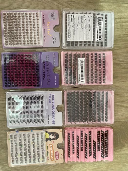 Изкуствени мигли+лепило и пинсети