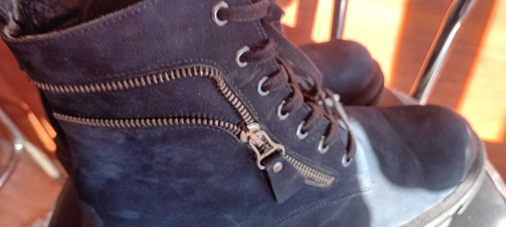 Зимни дамски боти, тип кубинки