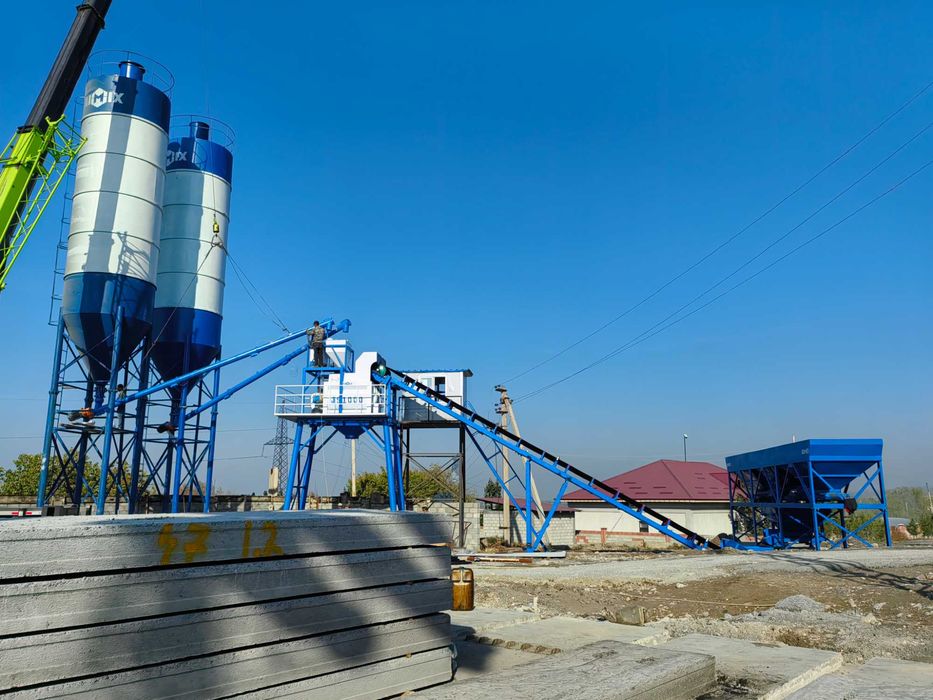 Бетонный завод HZS60 м3/ч есть в наличии в Ташкенте