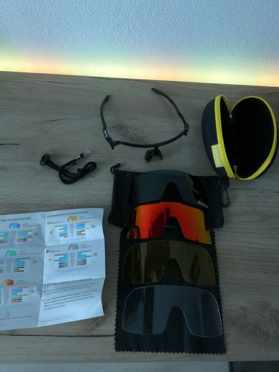 Ochelari mtb/ciclism/outdoor kapvoe cu 4 lentile