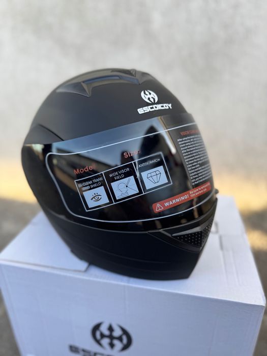 Casca flip-up moto cu ochelari și viziera S M L XL